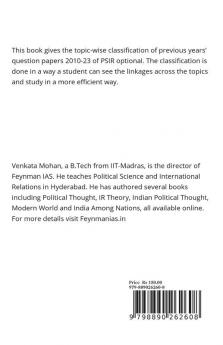 IAS PSIR: previous questions classified