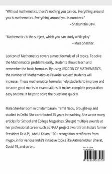 Lexicon of Mathematics (Revised Edition) : Class 2nd to 10th