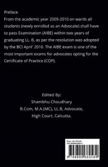 AIBE Examination : Previous Year Question Papers with Answer 2012 to 2023 (IV - XVII) WITH Syllabus &amp; MCQ Constitutional Law
