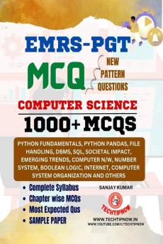 EMRS PGT MCQ Computer Science : EMRS PGT Computer Science 1100+ MCQ based on New Pattern