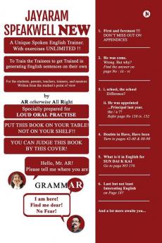 Jayaram Speakwell NEW : A Unique Spoken English Trainer