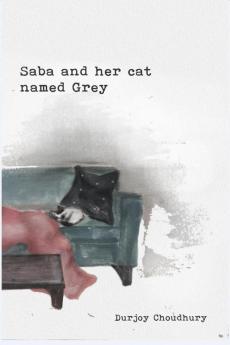 Saba and her cat named Grey