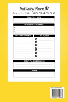 Goal Setting Planner: A Daily Life and Organizer to Hit Your Goals & Live Happier A Productivity and Motivational