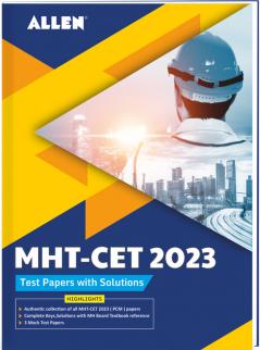 MHT-CET–2023 Test Papers with Solutions in English by ALLEN
