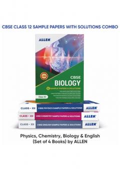 CBSE Physics Chemistry Biology English Sample Papers with solutions (Set of 4 books Combo) by ALLEN