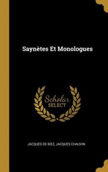 Saynètes Et Monologues