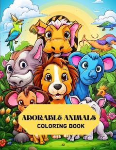 Adorable Animals Coloring Book