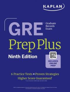 GRE Prep Plus Ninth Edition (2025): Includes 6 Practice Tests 1500+ Practice Questions + Online Access to a 500+ Question Bank Video Tutorials and Live Class Sessions