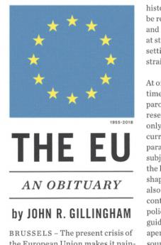 The EU: An Obituary