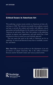 Critical Issues In American Art