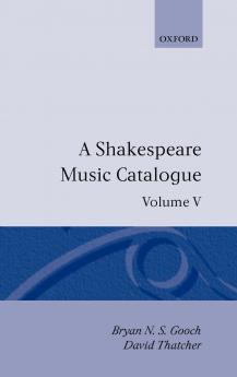 A Shakespeare Music Catalogue