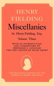 Henry Fielding Miscellanies Volume 3