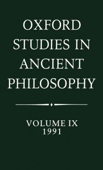 Oxford Studies in Ancient Philosophy
