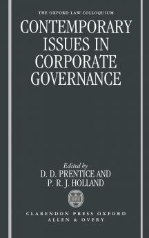 Contemporary Issues in Corporate Governance