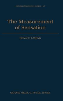 The Measurement of Sensation