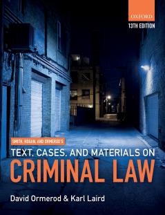 SMITH HOGAN TEXTCASEMAT CRIM LAW 13E P
