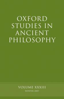 Oxford Studies in Ancient Philosophy