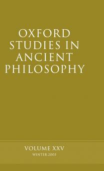 Oxford Studies in Ancient Philosophy