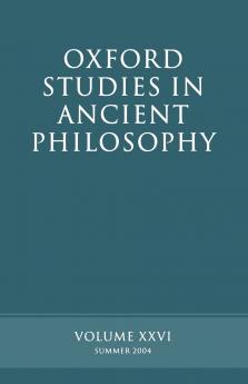 Oxford Studies in Ancient Philosophy