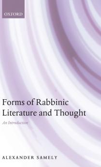 Forms of Rabbinic Literature and Thought