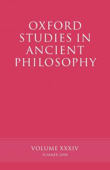 Oxford Studies in Ancient Philosophy Volume 34