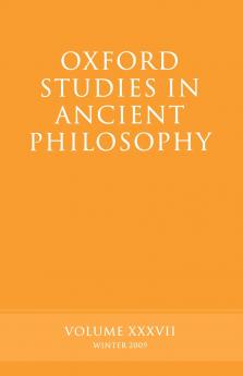 Oxford Studies in Ancient Philosophy
