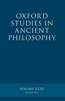 Oxford Studies in Ancient Philosophy