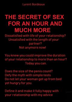 Secret of Sex for an Hour and Much More
