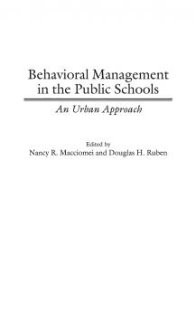 Behavioral Management in the Public Schools