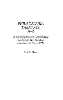 Philadelphia Theatres A-Z