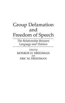 Group Defamation and Freedom of Speech