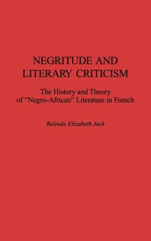 Negritude and Literary Criticism