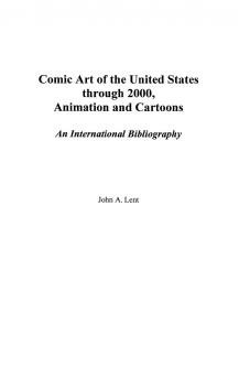 Comic Art of the United States Through 2000 Animation and Cartoons
