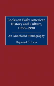 Books on Early American History and Culture 1986-1990