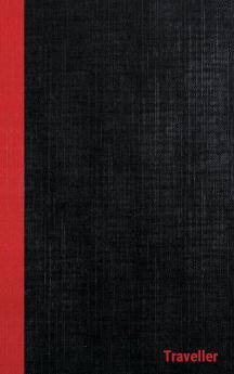 dans Traveller Casebound Hardcover Notebooks 6 x 9 Black/Red 108 Ruled pages