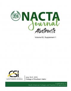 NACTA Journal - Volume 63 Supplement 1