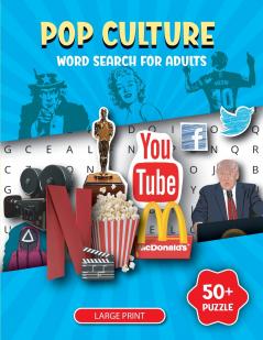 Pop Culture Word Search Book for Adults