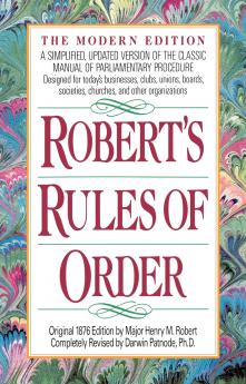 Robert's Rules of Order