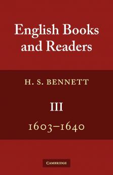 English Books and Readers 1603 1640