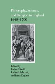 Philosophy Science and Religion in England 1640 1700