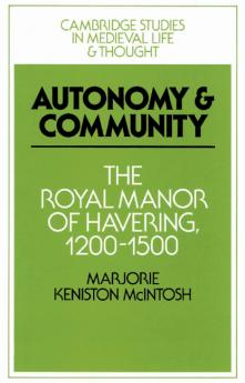 Autonomy and Community