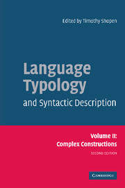 Language Typology and Syntactic Description