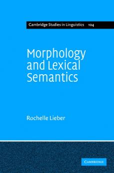 Morphology and Lexical Semantics