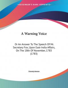 A Warning Voice