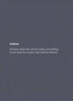 NKJV Bible Journal - Joshua Paperback Comfort Print | Softcover