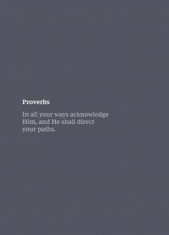 NKJV Bible Journal - Proverbs Softcover Comfort Print | Softcover | Gray