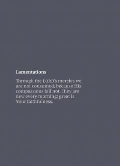 NKJV Bible Journal - Lamentations | Softcover