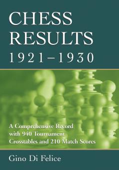 Chess Results 1921-1930
