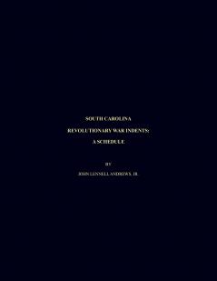 South Carolina Revolutionary War Indents