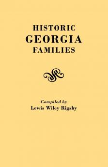 Historic Georgia Families